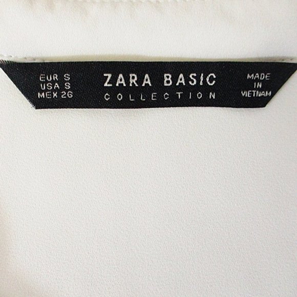 Zara Basic Knotted Twisted Waist Button Front Hi Lo Blouse - Picture 7 of 7